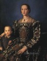 Leonora de Toledo e hijo Florencia Agnolo Bronzino